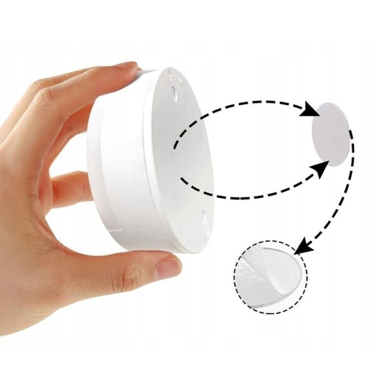 2 db Elemes, Vezeték Nélküli Kerek LED Fali Lámpa - PIR Mozgásérzékelővel, Éjszakai világításhoz - BShopyautomata világításelemes LED fali lámpaenergiatakarékos LED06977547960507_1