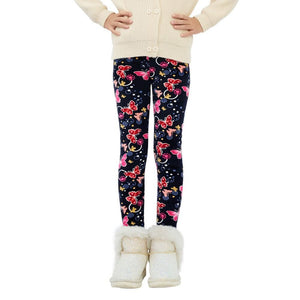 Adorel Téli Polár Gyermek Leggings Szett (2 db) – Pillangó és Szívecske Mintával - BShopy