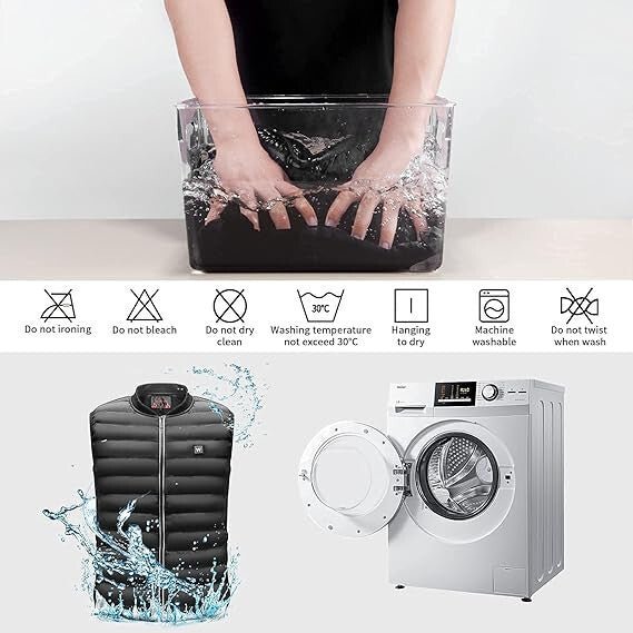 Antelife Fűthető Mellény XL - 3 Hőmérsékleti Szinttel, Uniszex, USB Töltés - BShopyAntelife fűthető mellényfűthető mellényfűthető ruházatX001EA1WRD_4