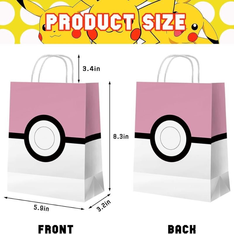 Azyre 16 darabos Pokemon Labda Témájú Születésnapi Ajándéktáska Készlet Gyerekeknek - BShopyX001QMBH4H_2