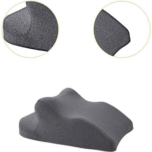 Blux multifunktionales Stützkissen aus Memory-Schaum – Rückenstütze, zum Entspannen und für die Bauchlage (65×46×26 cm, Dunkelgrau) - BShopy