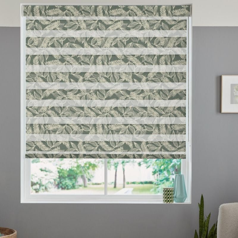 Blux Nappali és Éjszakai Roló 115,5 × 130 cm - Trópusi Zöld - BShopy6971988694724_1