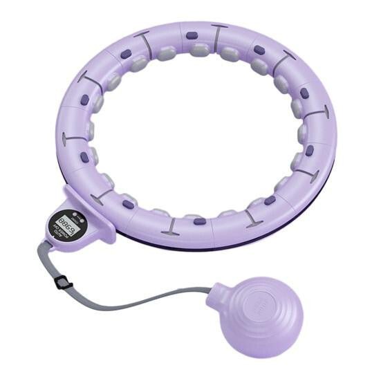 Blux Okos Hulahopp Karika Súllyal – Állítható Méretű max. 110 cm, Lila, Alakformáló Fitness Karika - BShopyB09TTSGHXJ_1