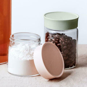 Buydeem CS1002 auslaufsicheres Glas-Aufbewahrungsset – 2 x 300 ml Gewürz- und Frischhaltebehälter - BShopy