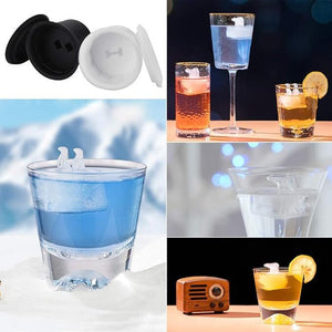 DECARETA Szilikon Jégkocka Forma Szett Fedővel – 4 db, Figurás és BPA - mentes - BShopy