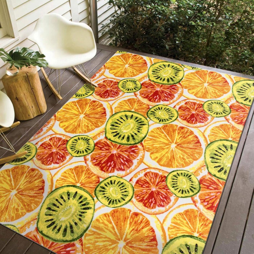 Decomall Gyümölcsmintás Kültéri Szőnyeg 120x170cm - BShopyX001HIUFS9_1