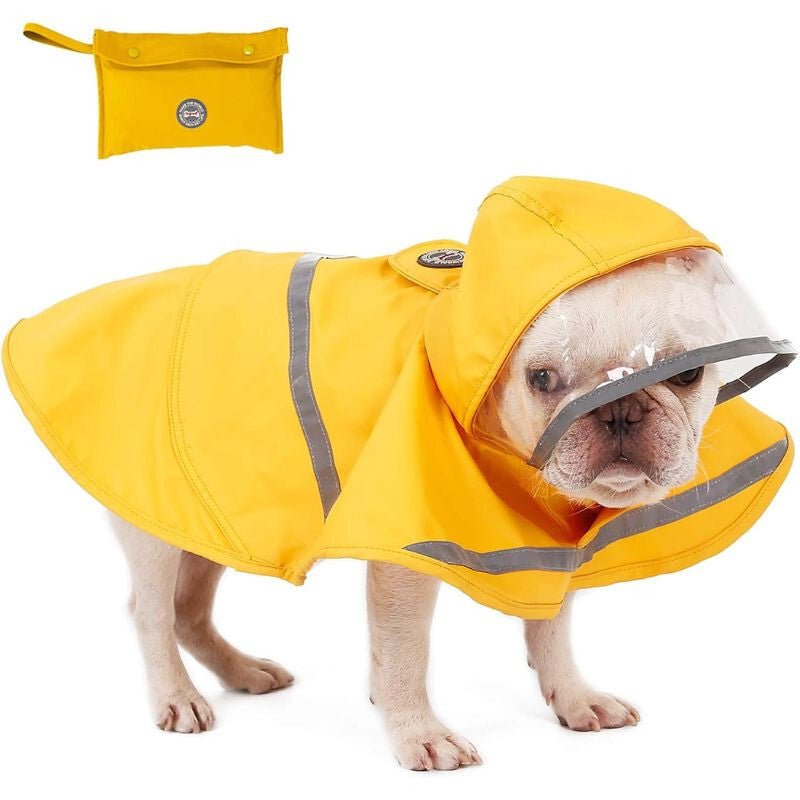 Doglemi S Méretű Esőkabát Kistestű Kutyáknak - Sárga - BShopy6932205246331_0