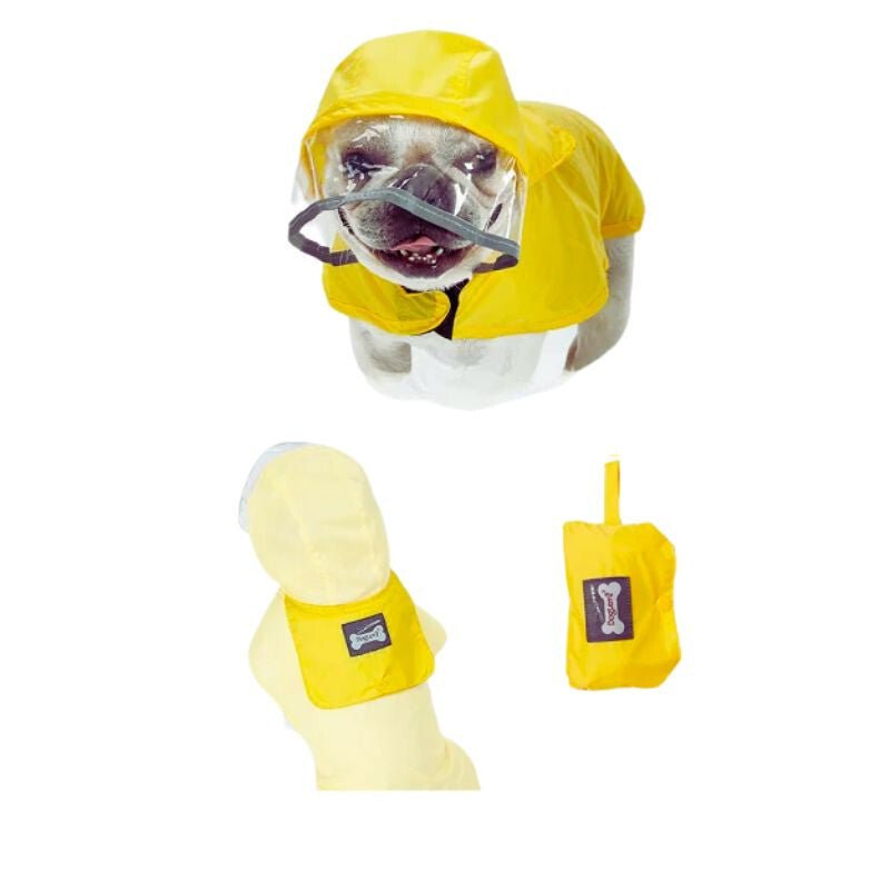 Doglemi S Méretű Esőkabát Kistestű Kutyáknak - Sárga - BShopy6932205246331_4