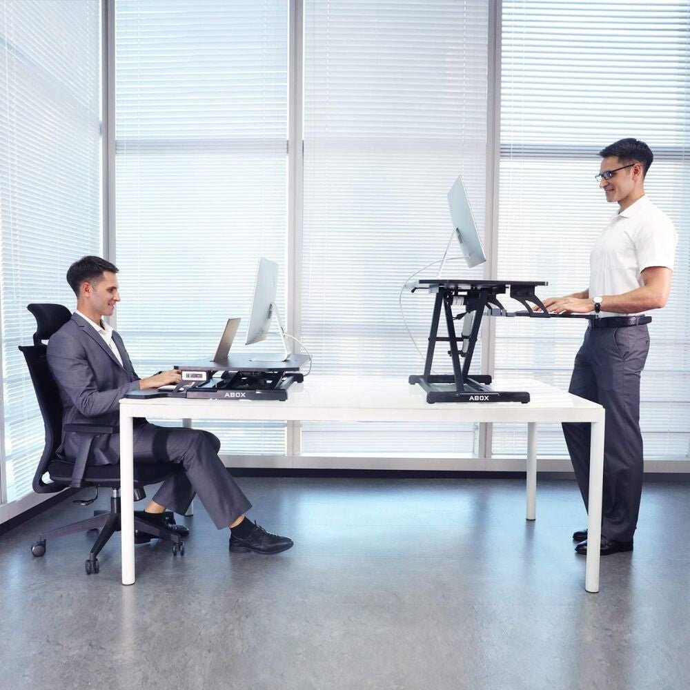 Elektromos Állítható Íróasztal – Automatikus Emeléssel és Billentyűzettartóval - BShopyX001ATTWCF_6
