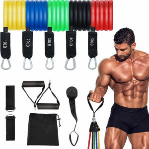 Fitbody 11 db - os Fitnesz Gumikötél Készlet – Színes - BShopy