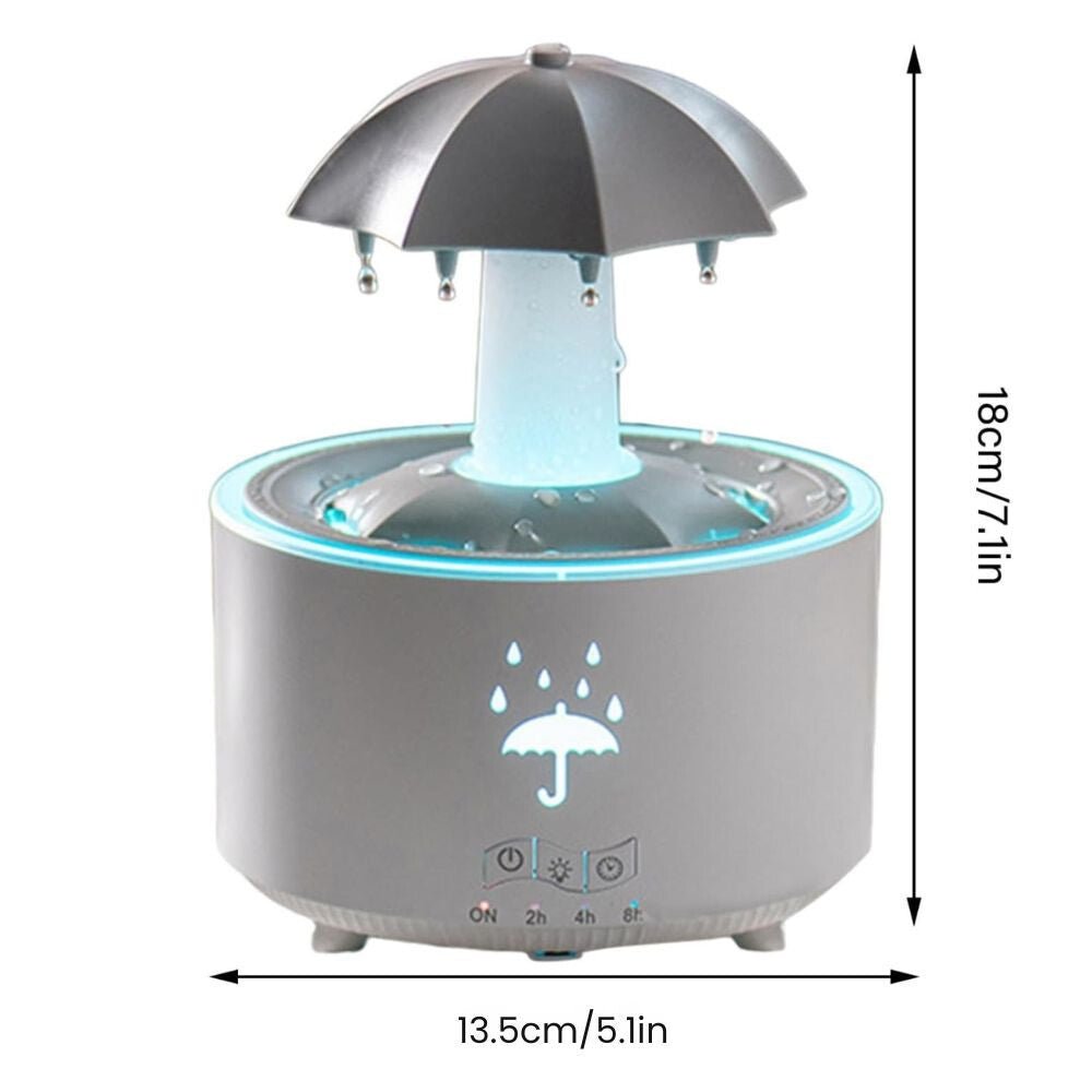 Forgó Esernyő Aromadiffúzor Esőcsepp Hatással – 7 Színű LED Hangulatvilágítással, Időzítővel és Automatikus Kikapcsolással - BShopyX0024I4ZMN_6
