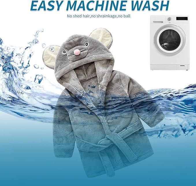 IEUUMLER Gyerek Köntös Kisegér Mintával - 100 - as Méret, Puha és Kényelmes - BShopyX000SFRHQZ_4