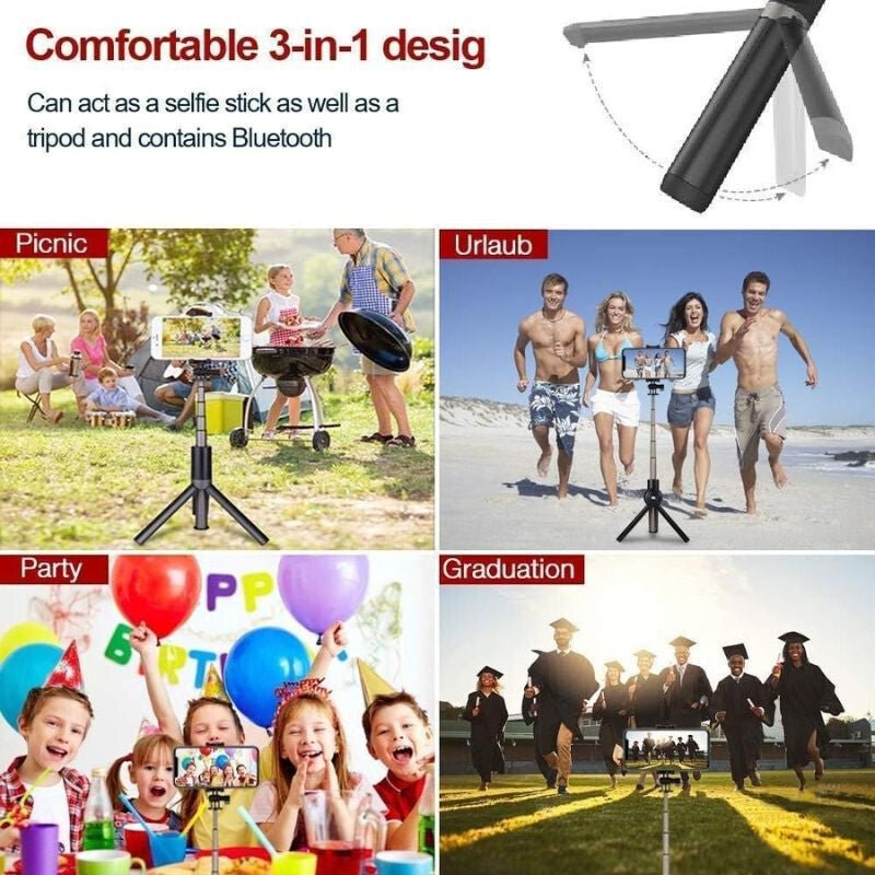 InnoTech Multifunkciós Szelfibot - Bluetooth Távirányítóval, Állítható Hosszúsággal - BShopyX000XMOB7B_3