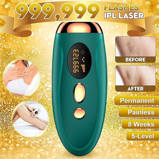 IPL Otthoni Szőrtelenítő Eszköz Smaragdzöld és Bronz Színben - Hatékony és Kényelmes - BShopyX001ML3KMT_4