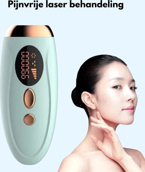 IPL Otthoni Szőrtelenítő - Türkizzöld/Bronz, 999 999 villanás, 5 fokozat - BShopyX001LGREEN001_6