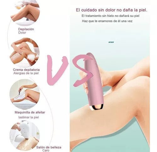 IPL Szőrtelenítő Készülék Otthoni Használatra - Rózsaszín - Bronz, 5 Erősségi Fokozat - BShopyX001PINK001_9