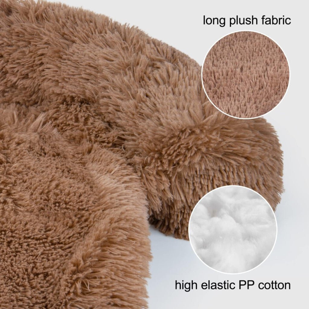 Jollywoods Kanapévédő Kutyaágy Kis - és Közepes Méretű Kutyáknak Barna L (110x110x15cm) - BShopy