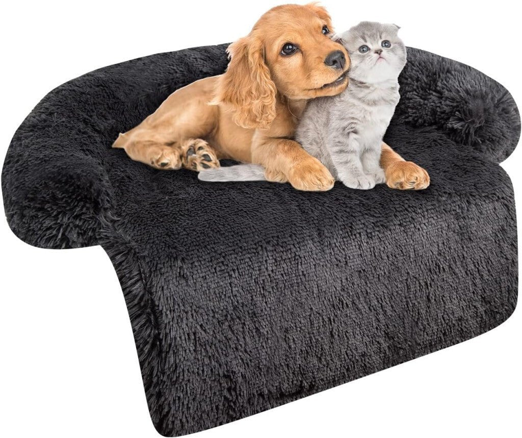 Jollywoods Kanapévédő Kutyaágy Kis - és Közepes Méretű Kutyáknak Fekete S (75x 95x15cm) - BShopy