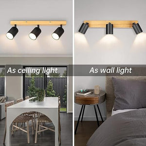 Kambo Modern LED Mennyezeti Spotlámpa – 3 Izzós, Forgatható és Billenthető Fejekkel, Több Színben - BShopy
