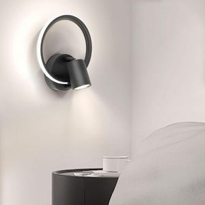 Ketom LED Fali Forgatható Lámpa 4000K 17W - Fekete - BShopy