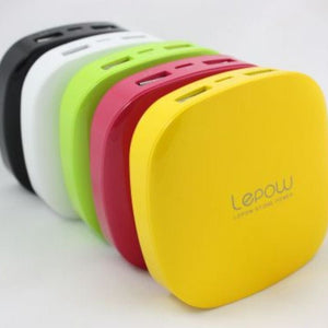 Lepow Moonstone Hordozható Akkumulátor - 3000 mAh, Sárga Powerbank, Kompakt USB Töltő - BShopy
