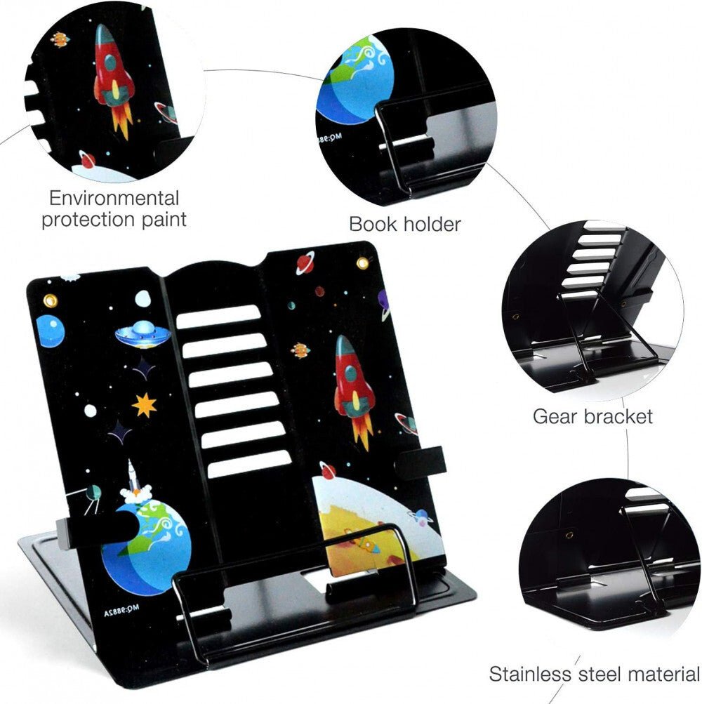MEISHANG Hordozható Könyvtartó (Fekete) - BShopyX001BTMP41_5
