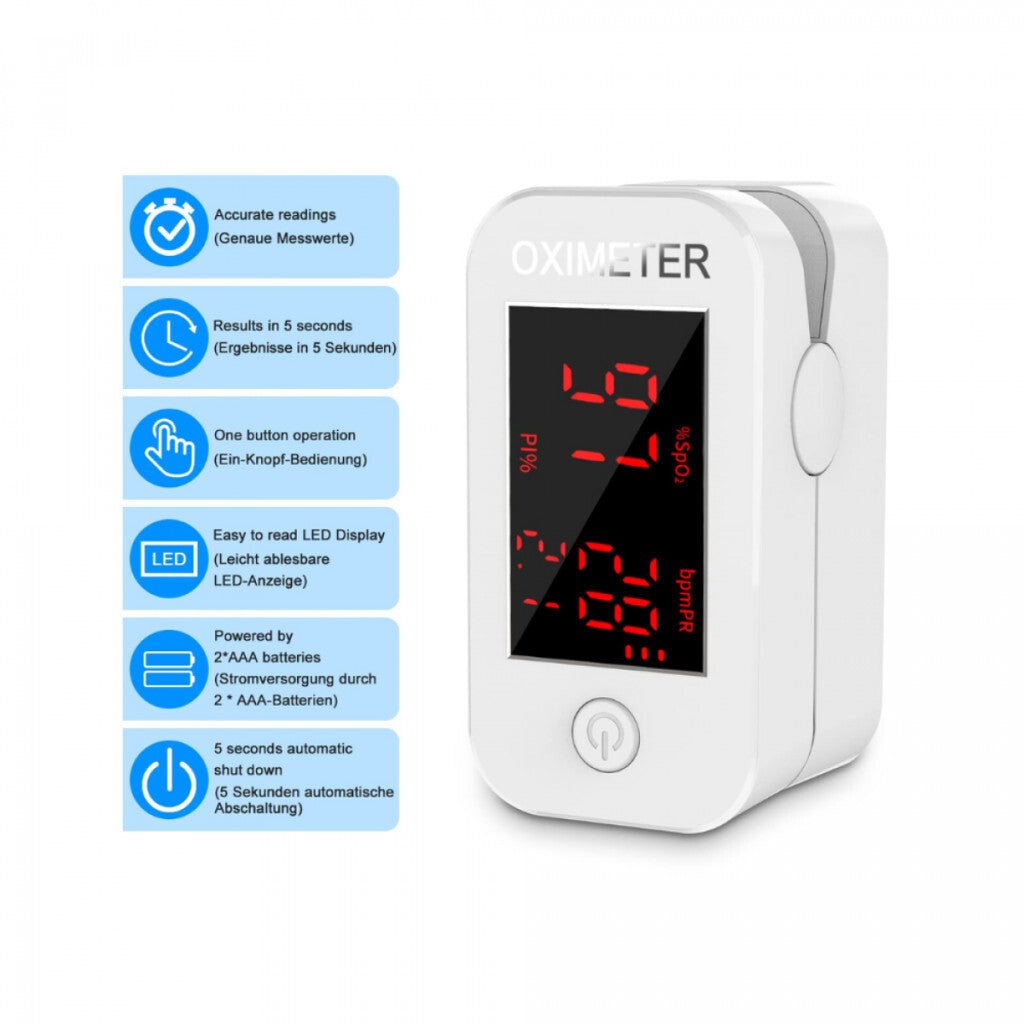 MOMMED LED Kijelzős Ujj - Pulzoximéter - Kompakt Oxigén - és Pulzusmérő - BShopyB09BR2TK9N_3