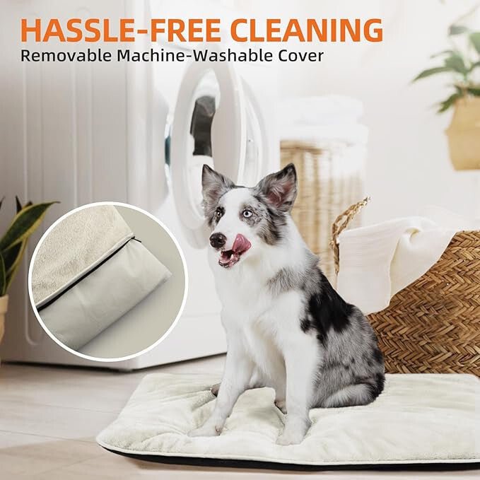 MoraPets Vízálló Kutyapárna, Kutyaágy Matrac 91,5 x 58,5cm (Törtfehér) - BShopyX001TM381J_2