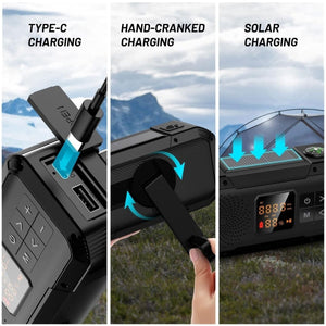 Multifunktionsradio – Bluetooth, Powerbank und Notlicht - BShopy