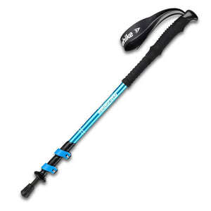 Naturehike Aluminium-Wanderstock – 3-teilig, 61–135 cm, mit EVA-Griff, Blau - BShopy