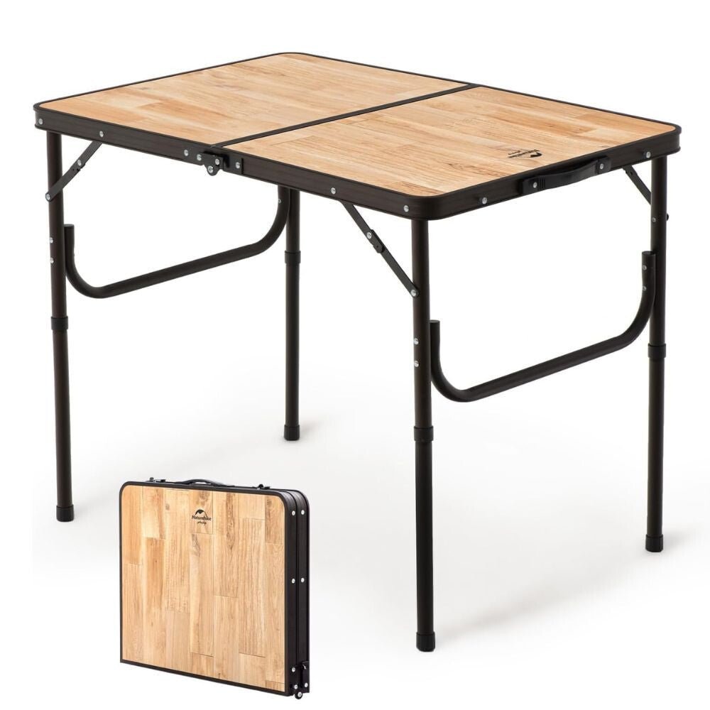 zusammenklappbarer campingtisch Naturehike Zusammenklappbarer Campingtisch – MDF Tischplatte und Trage – BShopy