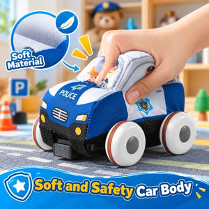Ferngesteuertes Spielzeugauto aus weichem Material mit Spielteppich (Polizeiauto) - BShopy