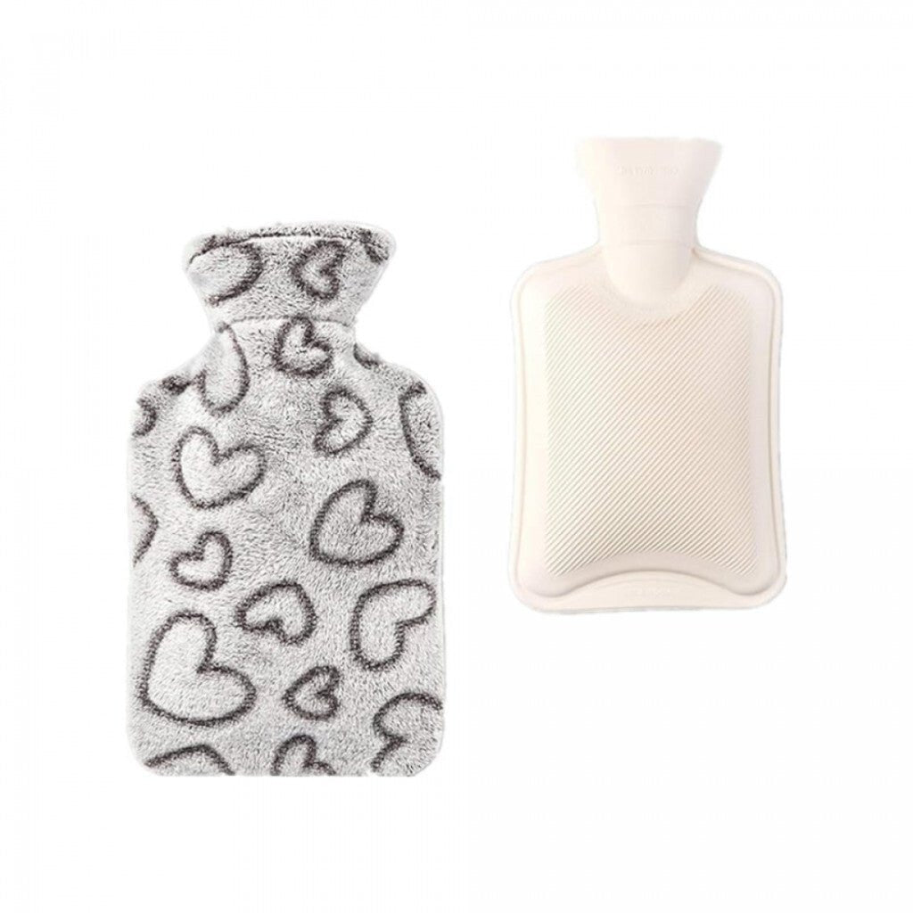 SEPTAM Szívecskés Melegítő Kulacs - 1 L, Puha Plüss Borítással - BShopyX001FIUXW9_1