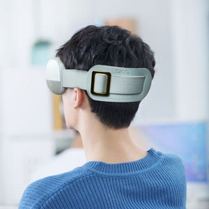 SKG E3 - EN Okos Szemmasszírozó - Relaxáló Hőterápia, Légnyomásos Masszázs és Bluetooth Zene, Fehér - BShopy