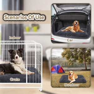 TEFOMATE kurzfloriges Plüsch-Hundebett-BShopy
