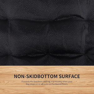 TEFOMATE Rövid Szőrű Plüss Kutyaágy M (Sötétszürke) - BShopy