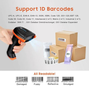 Tera D5100 Vezeték Nélküli 1D Vonalkódolvasó – Szürke, USB + 2,4 GHz - BShopy