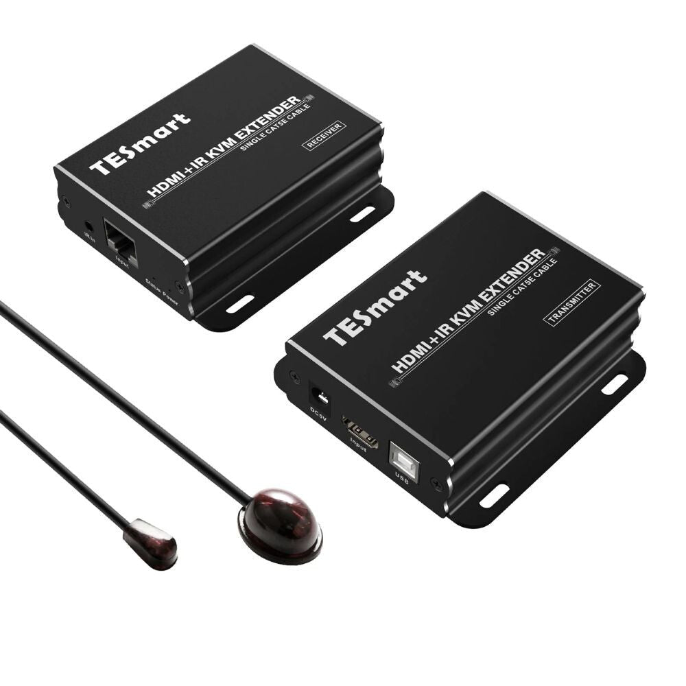 TESmart HDMI KVM Extender CAT5e/6 Kábellel – Full HD 1080p@60Hz, 50 m, IR Pass - through - BShopyX001HX1SP3_0