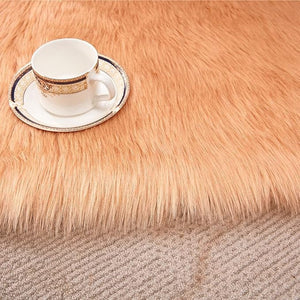 Topspitgo Műszőrme Szőnyeg – Karamellbarna, 60x90 cm, Puha Dekor Szőnyeg Hálószobába vagy Nappaliba - BShopy