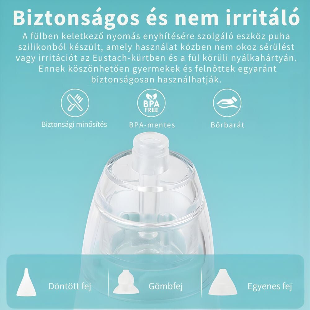 Újratölthető Elektromos Orrszívó – 3 Szívófej, Zene és LED Fény, Vízálló - BShopybaba orrszívóbaba orrtisztítóelektromos orrszívóX0022YTWIL_2