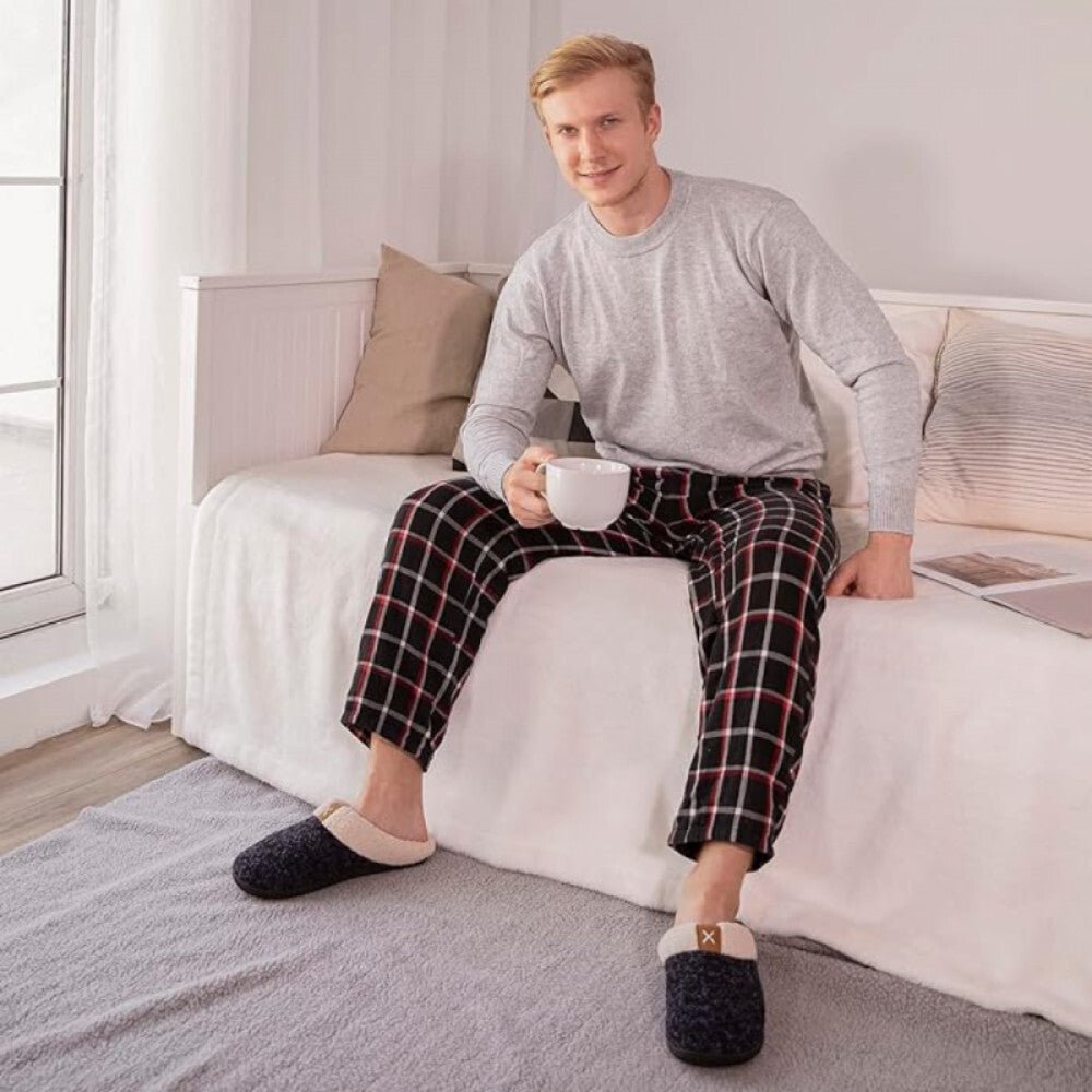 ULTRAIDEAS Memóriahabos Téli Mamusz 40–41 - es - Fekete - BShopy40 - 41 méretcsúszásgátló talpférfi női mamuszX000WMD4VV_2