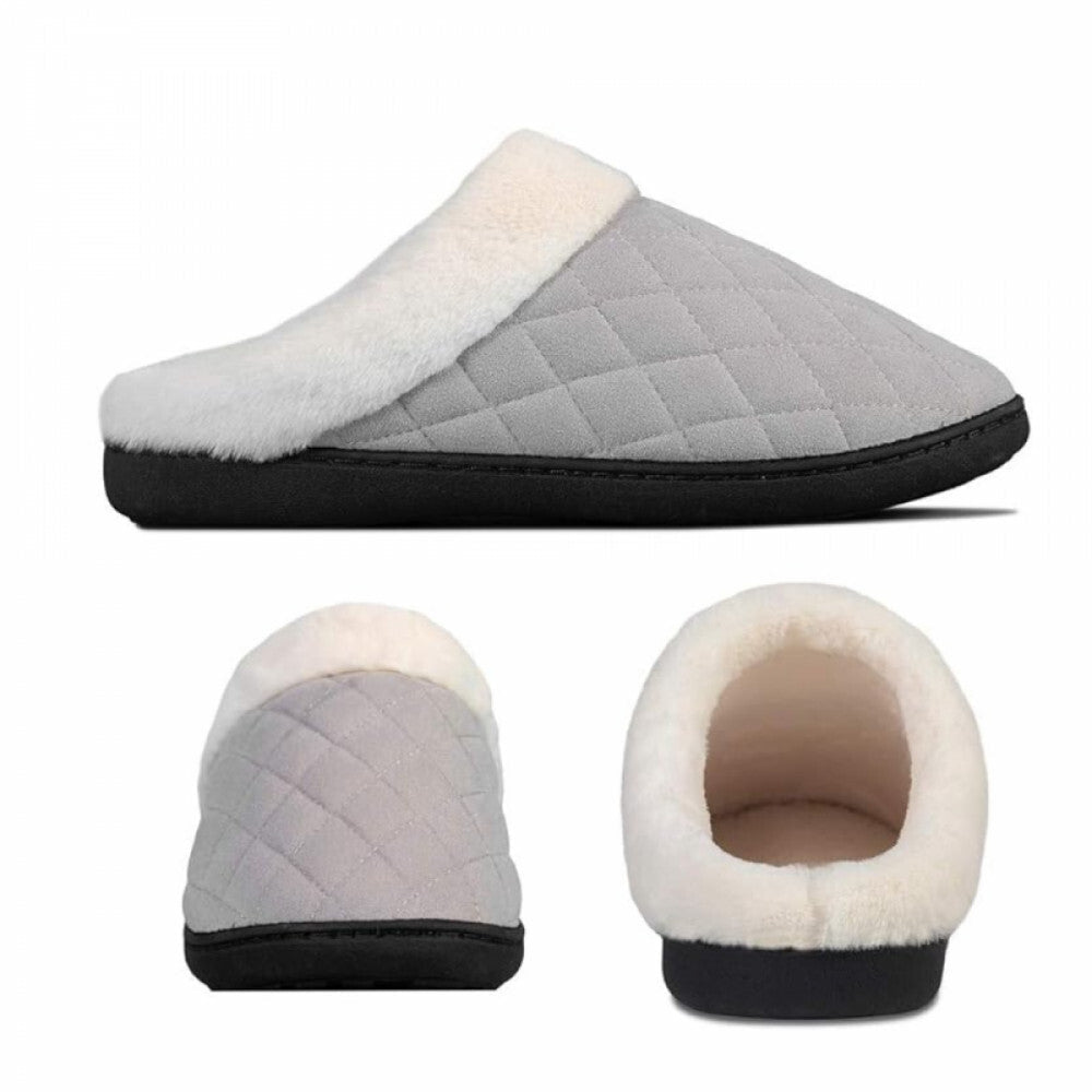 Ultraideas Memóriahabos Téli Mamusz – 42 - 43 - as Méret, Világosszürke Kényelmes Benti Papucs - BShopy42 - 43 méretcsúszásgátló talpférfi női mamuszX0012VVL8T_4