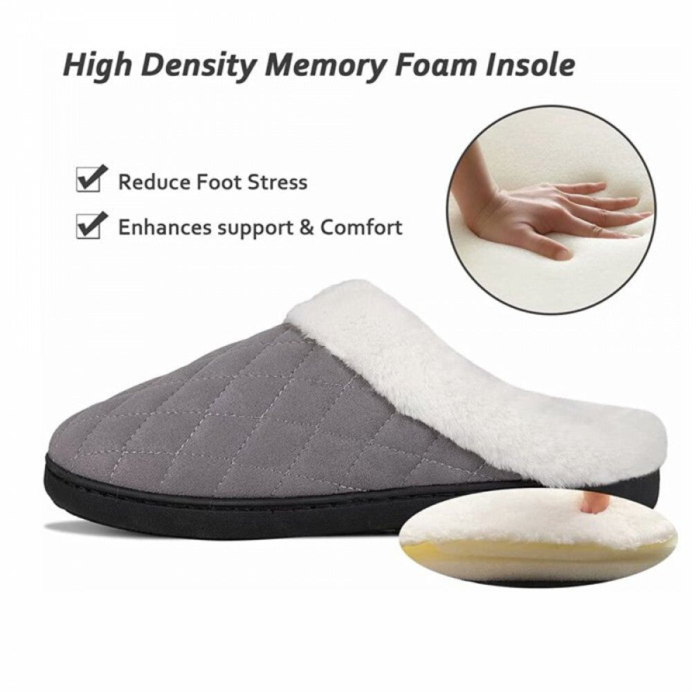 Ultraideas Memóriahabos Téli Mamusz – 46 - 47 - es Méret, Szürke Kényelmes Benti Papucs - BShopy46 - 47 Méretcsúszásgátló talpkényelmes mamuszX0012ZMXZ5_2