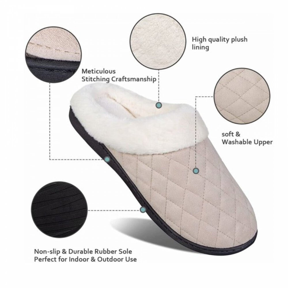 ULTRAIDEAS Memóriahabos Téli Női Mamusz 38 - 47 Méretben - Bézs - BShopy38–39 méretcsúszásgátló talpmemóriahabos mamuszX0012Y4PCP_4