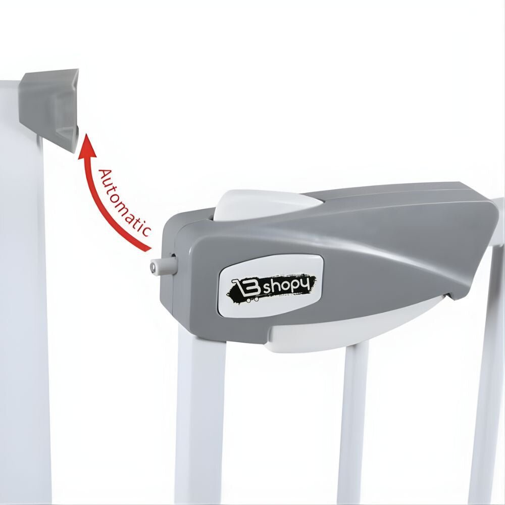 Univerzális Gyerekbiztonsági Kapu – Strapabíró Fém Kivitel, Nyomásos Rögzítés 77 - 82cm - BShopy77x82 cmajtóba szerelhető biztonsági kapubiztonsági rács gyerekeknek0104040034_2