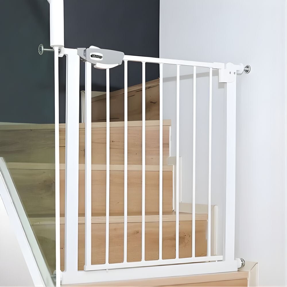 Univerzális Gyerekbiztonsági Kapu – Strapabíró Fém Kivitel, Nyomásos Rögzítés 77 - 82cm - BShopy77x82 cmajtóba szerelhető biztonsági kapubiztonsági rács gyerekeknek0104040034_1