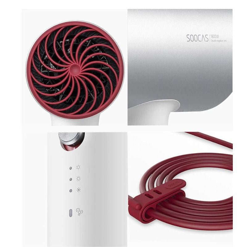 Xiaomi Soocas H5 Professzionális Hajszárító – Ezüst Színű, Hideg És Meleg Levegővel - BShopy1800 W hajszárítóezüst hajszárítóhajszárító 4 üzemmóddal6970237662309_2
