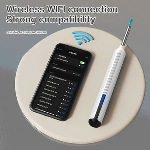 YW16 Ohrreiniger mit Kamera und WLAN – Live-Bild am Smartphone, 6 Silikonaufsätze – BShopy