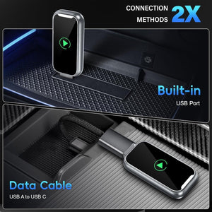 2 az 1 - ben Wireless CarPlay és Android Auto Adapter – Vezeték nélküli autós kapcsolat egyszerűen - BShopy