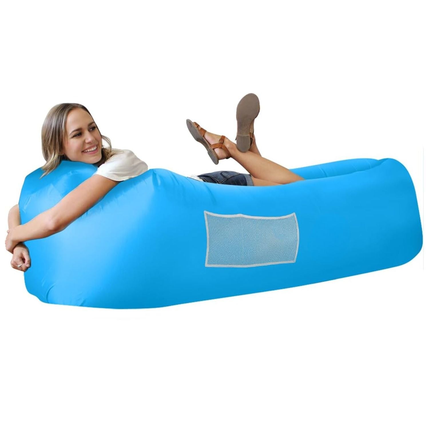 Premium Aufblasbares Luftsofa – tragbare Strandmatratze und Liegestuhl